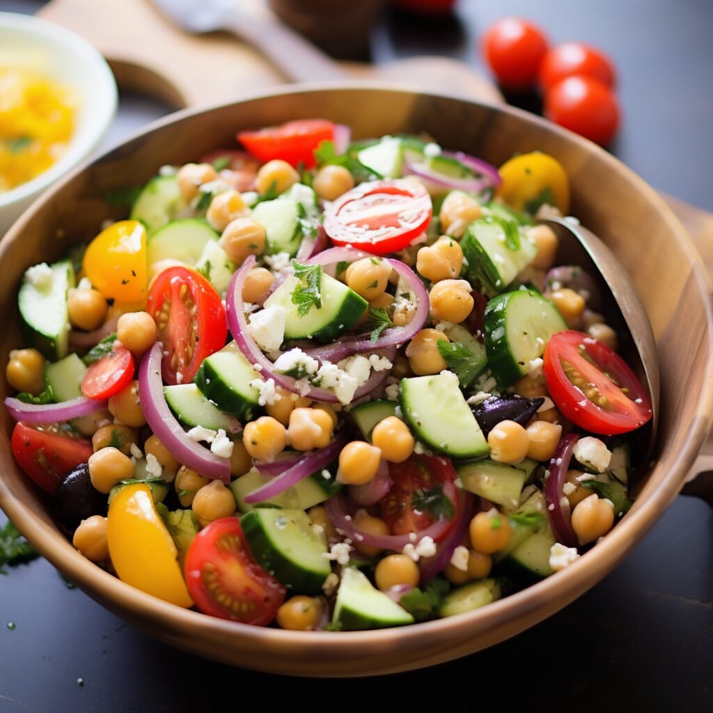 foodiesfeed.com mediterranean chickpea salad